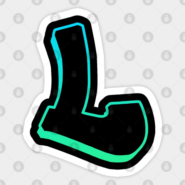 Letter L - Outline Sticker by Dmitri